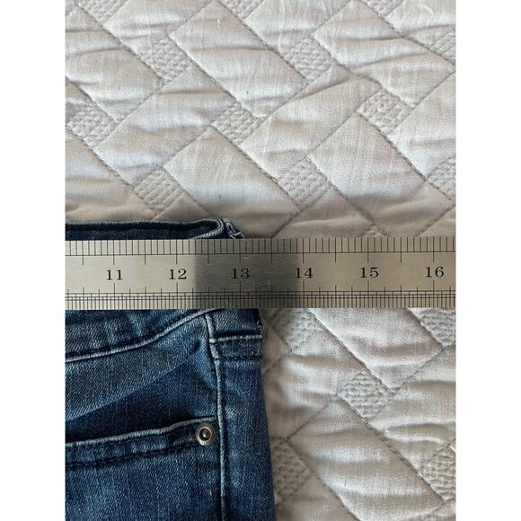Sofia Dark Wash Blue Denim Flare Wide Leg Jeans Women's Size 25 - Picture 8 of 8